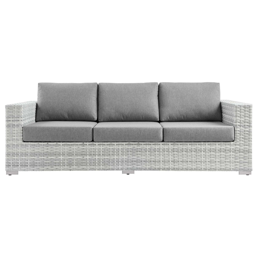 Convene Outdoor Patio Sofa - Light Gray Gray