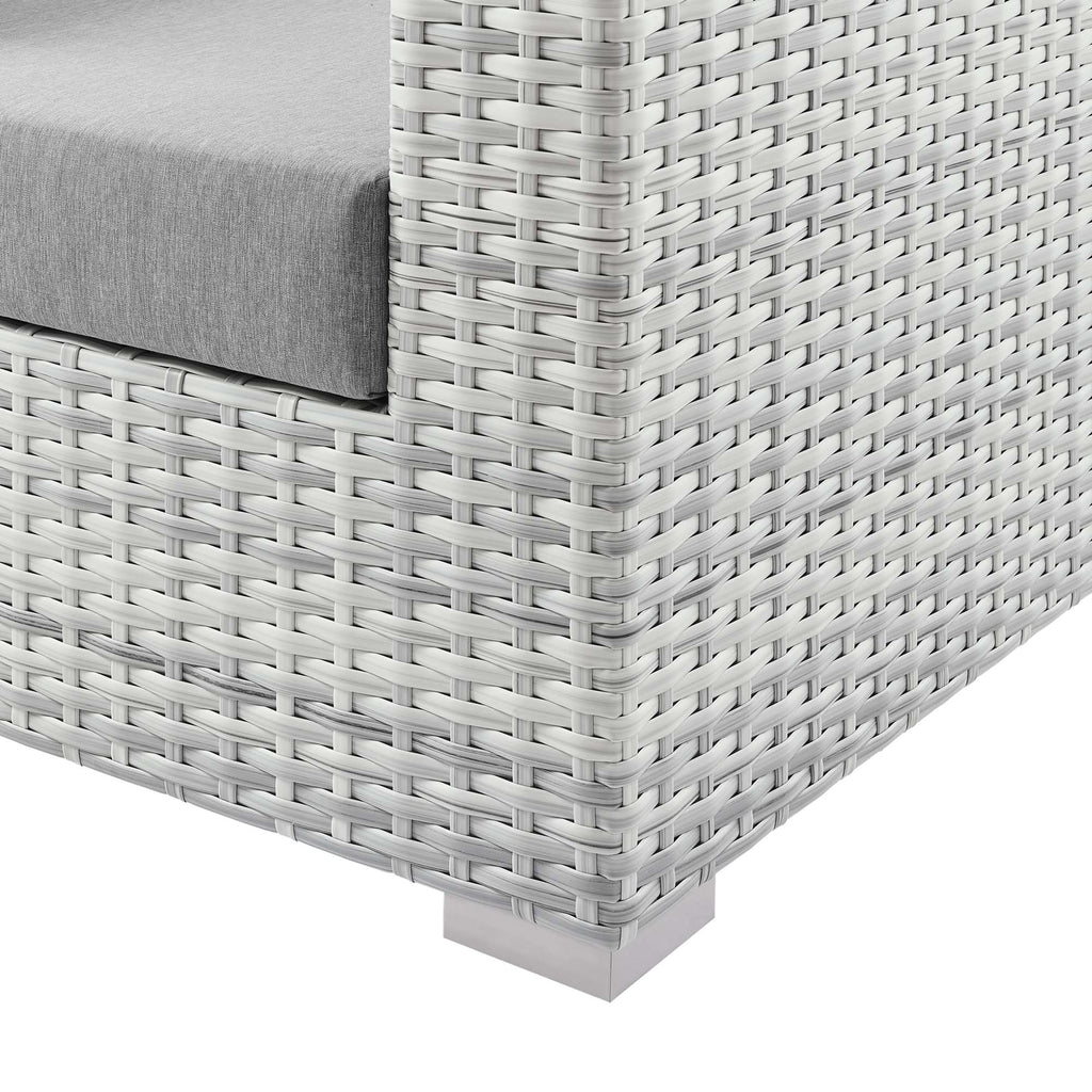 Convene Outdoor Patio Sofa - Light Gray Gray
