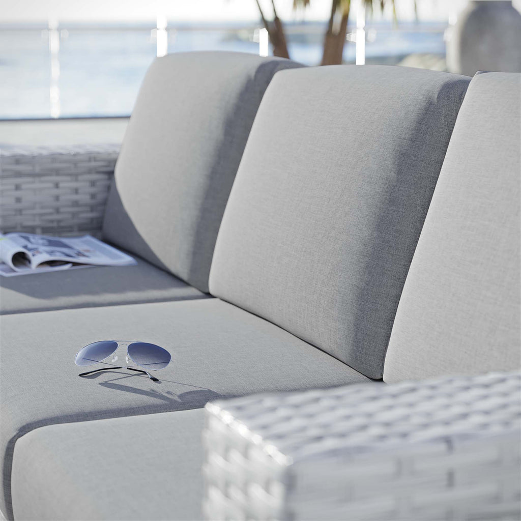 Convene Outdoor Patio Sofa - Light Gray Gray