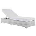 Convene Outdoor Patio Chaise - Light Gray White