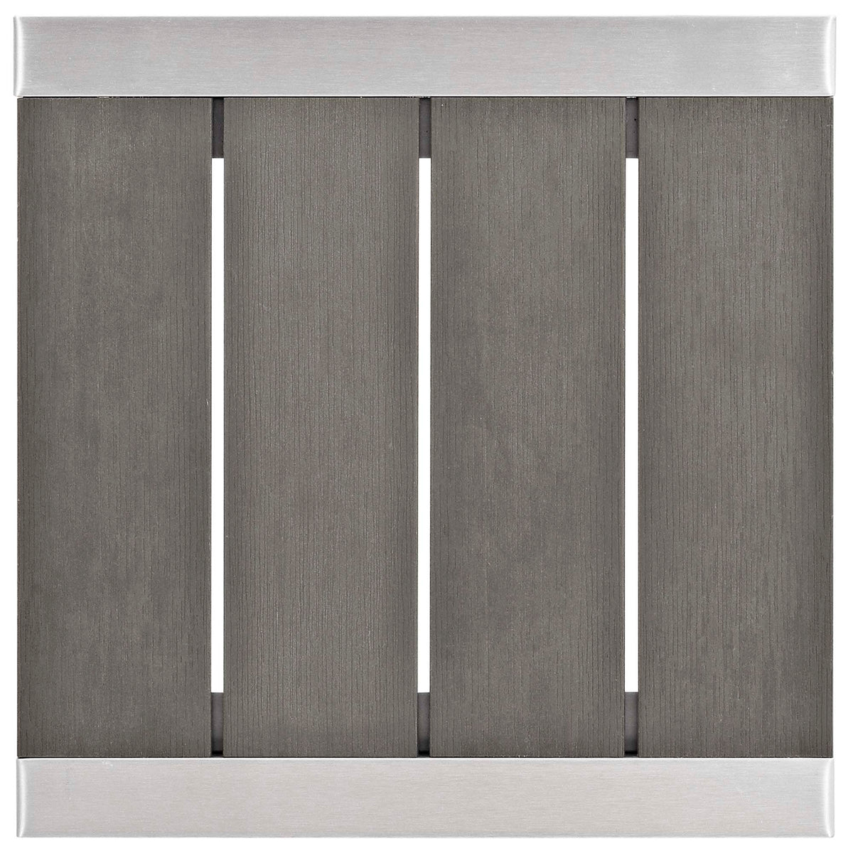 Shore 7 Piece Sunbrella Fabric Outdoor Patio Aluminum Set - Silver Navy