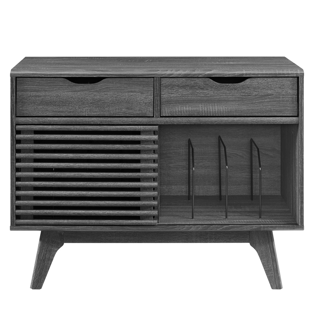 Render Vinyl Record Display Stand - Charcoal (EEI-4323-CHA)