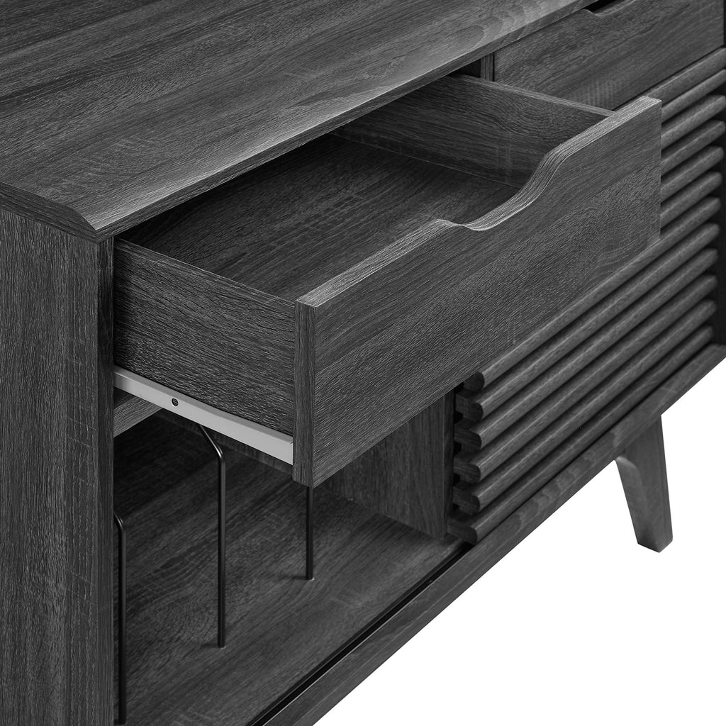 Render Vinyl Record Display Stand - Charcoal (EEI-4323-CHA)