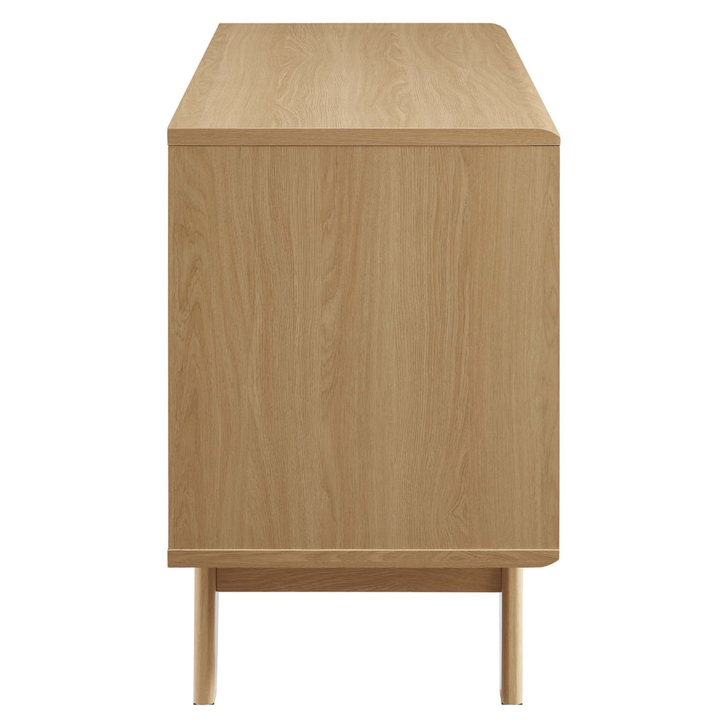 Render Vinyl Record Display Stand - Oak (EEI-4323-OAK)