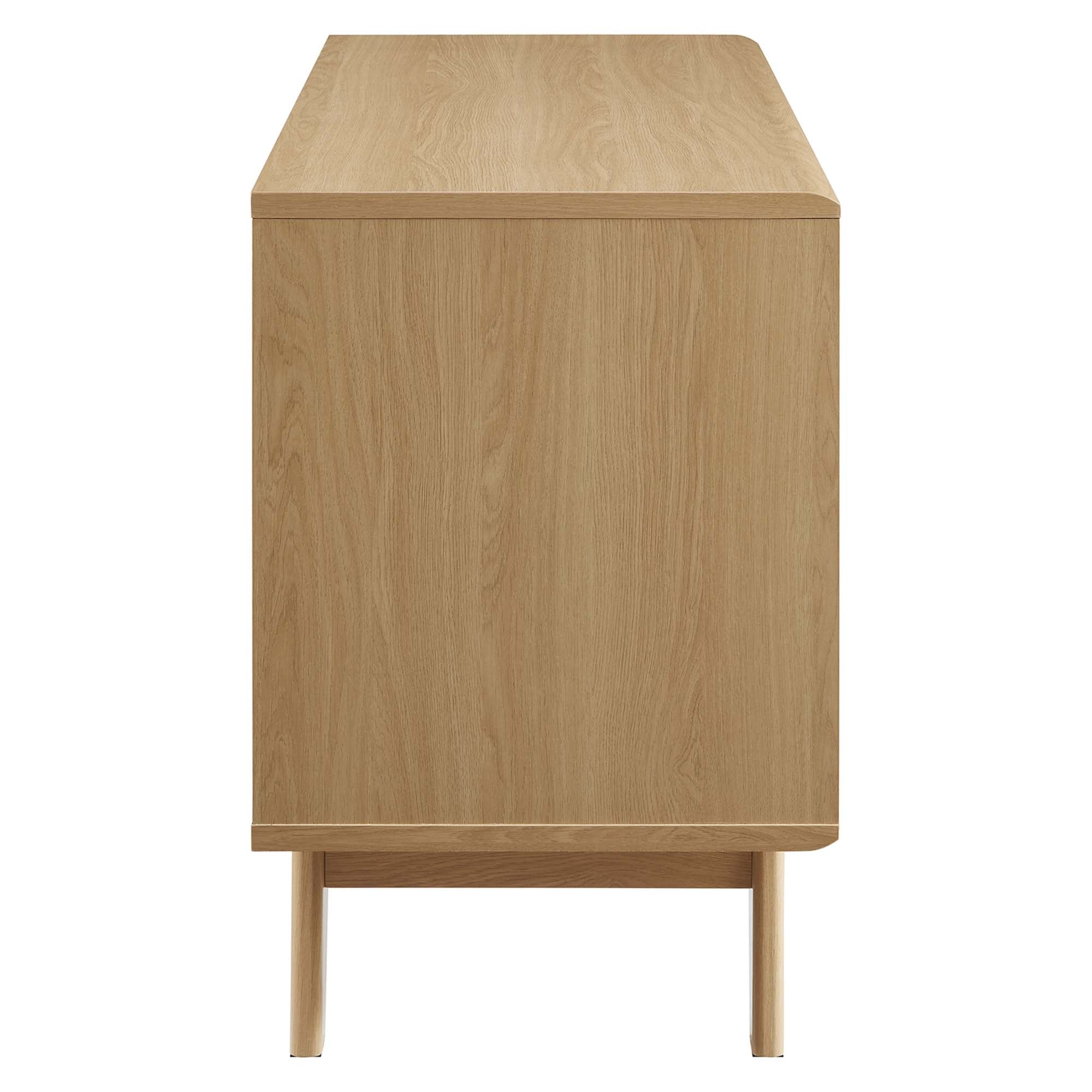 Render Vinyl Record Display Stand - Oak (EEI-4323-OAK)