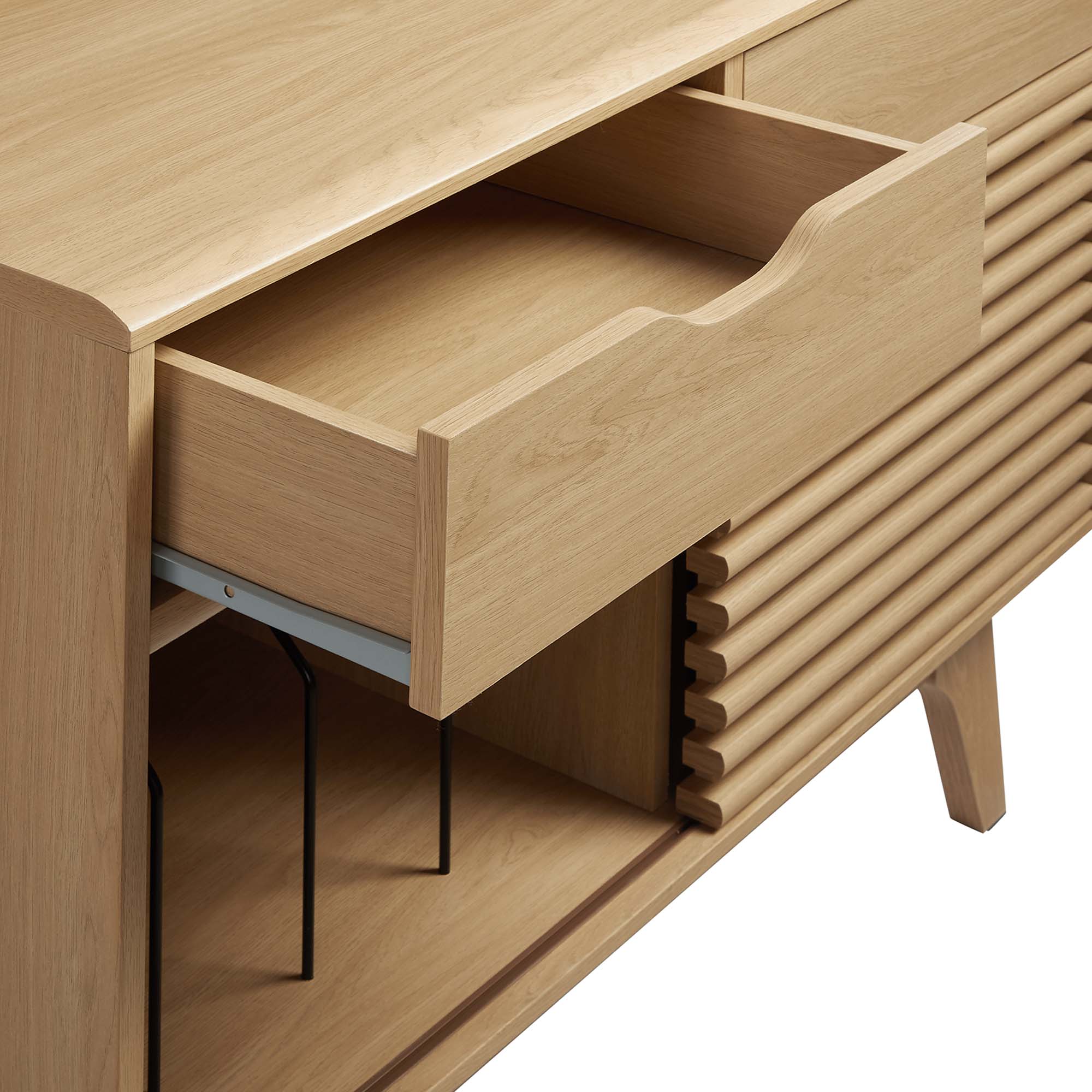 Render Vinyl Record Display Stand - Oak (EEI-4323-OAK)