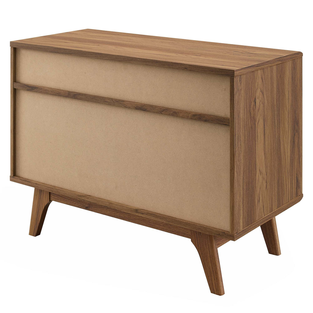 Render Vinyl Record Display Stand - Walnut (EEI-4323-WAL)