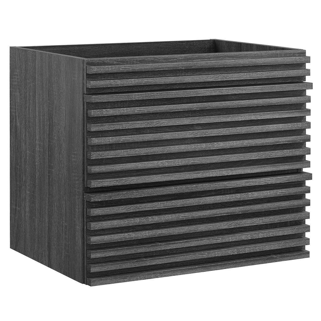 Render 24" Wall-Mount Bathroom Vanity Cabinet (Sink Basin Not Included) - Charcoal
