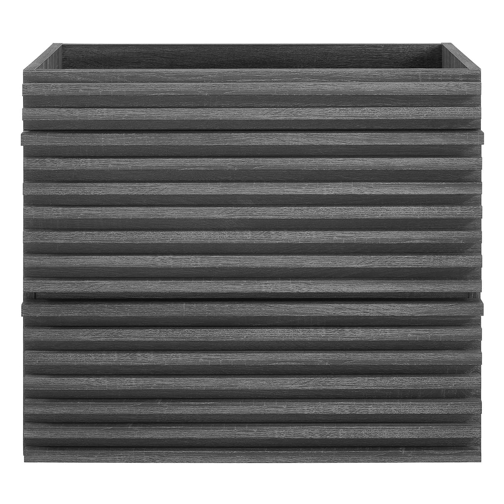 Render 24" Wall-Mount Bathroom Vanity Cabinet (Sink Basin Not Included) - Charcoal