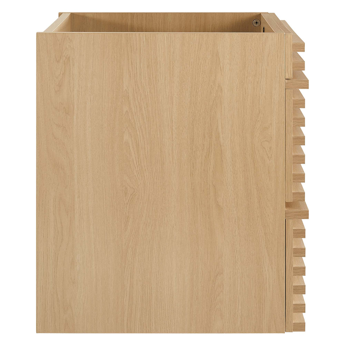 Render 24" Wall-Mount Bathroom Vanity Cabinet (Sink Basin Not Included) - Oak