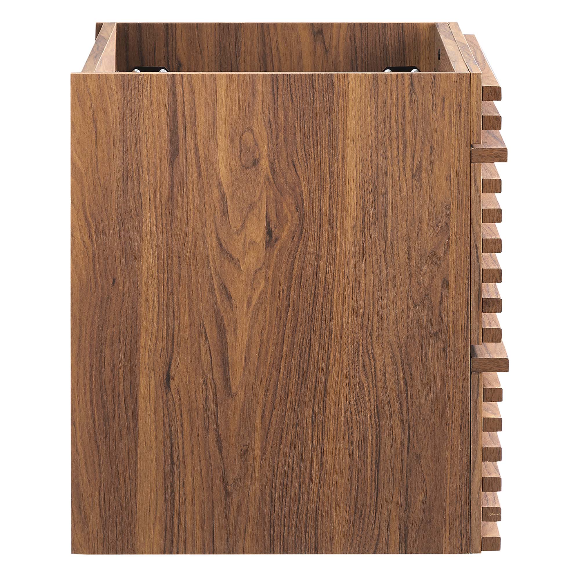 Render 24" Wall-Mount Bathroom Vanity Cabinet (Sink Basin Not Included) - Walnut