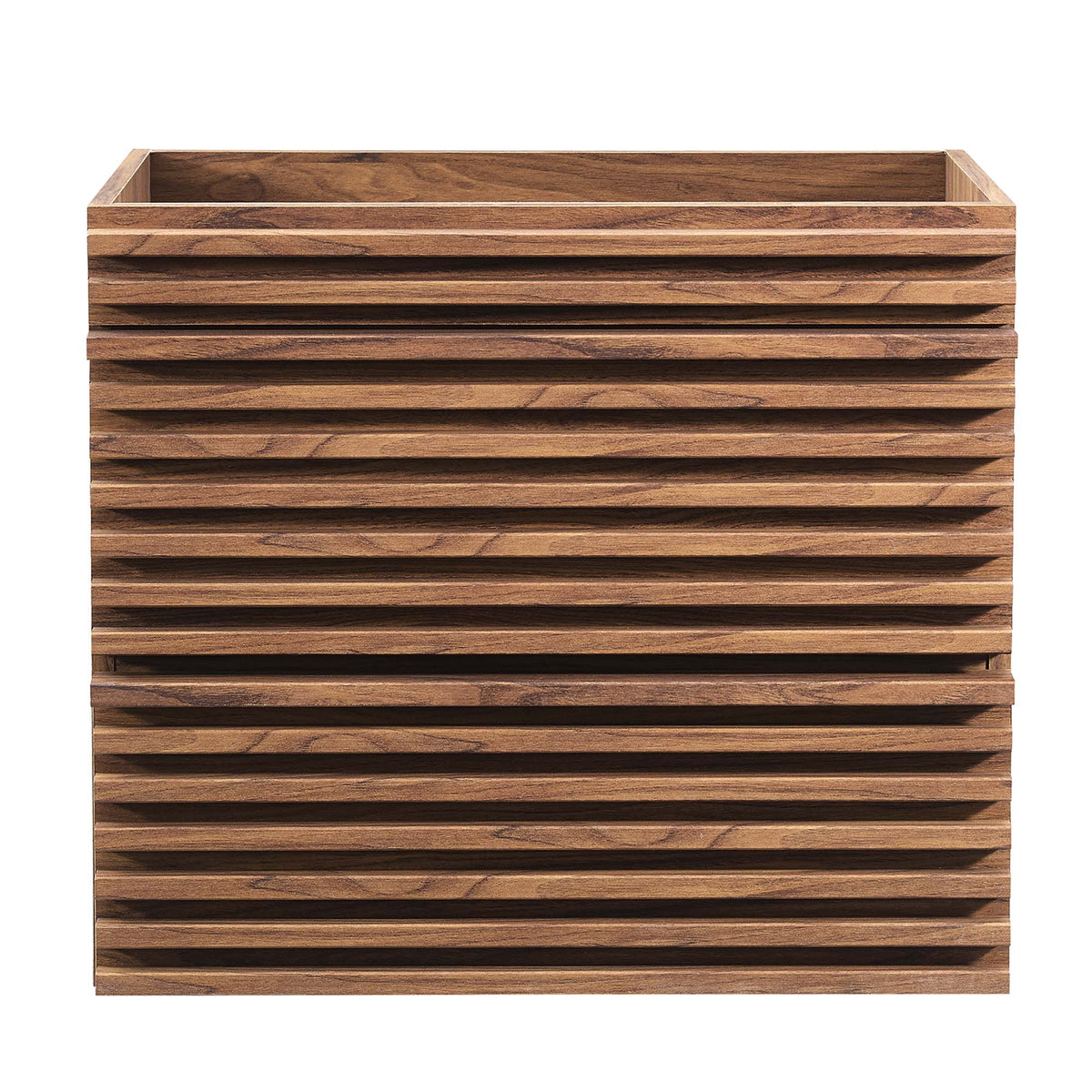 Render 24" Wall-Mount Bathroom Vanity Cabinet (Sink Basin Not Included) - Walnut