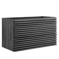 Render 36" Wall-Mount Bathroom Vanity Cabinet (Sink Basin Not Included) - Charcoal
