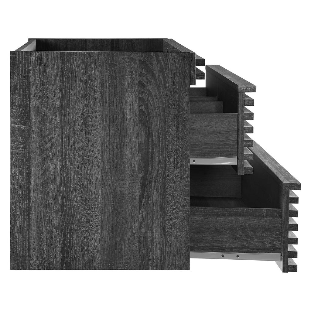 Render 36" Wall-Mount Bathroom Vanity Cabinet (Sink Basin Not Included) - Charcoal