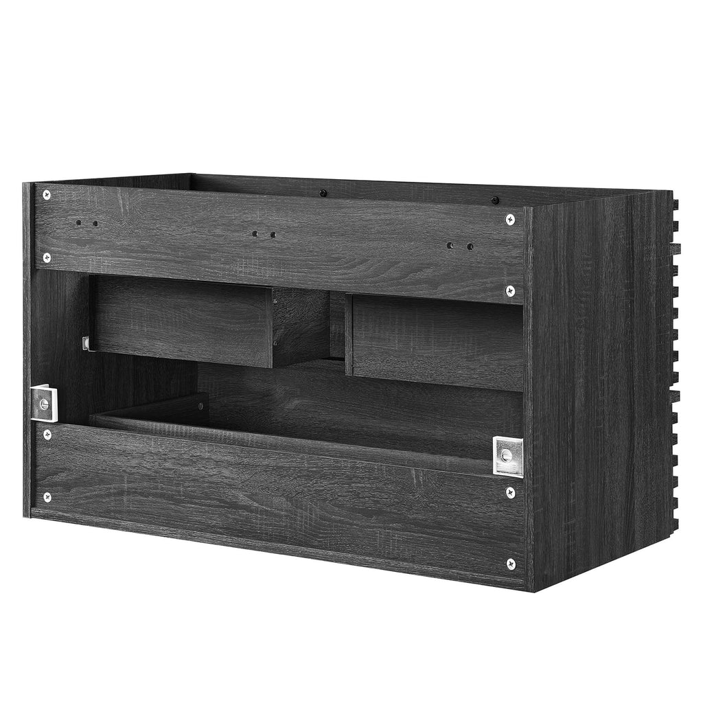 Render 36" Wall-Mount Bathroom Vanity Cabinet (Sink Basin Not Included) - Charcoal