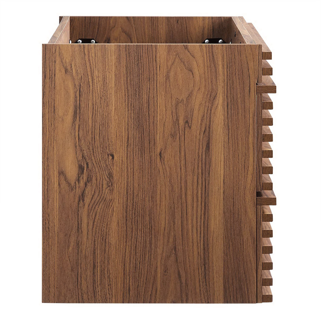 Render 36" Wall-Mount Bathroom Vanity Cabinet (Sink Basin Not Included) - Walnut