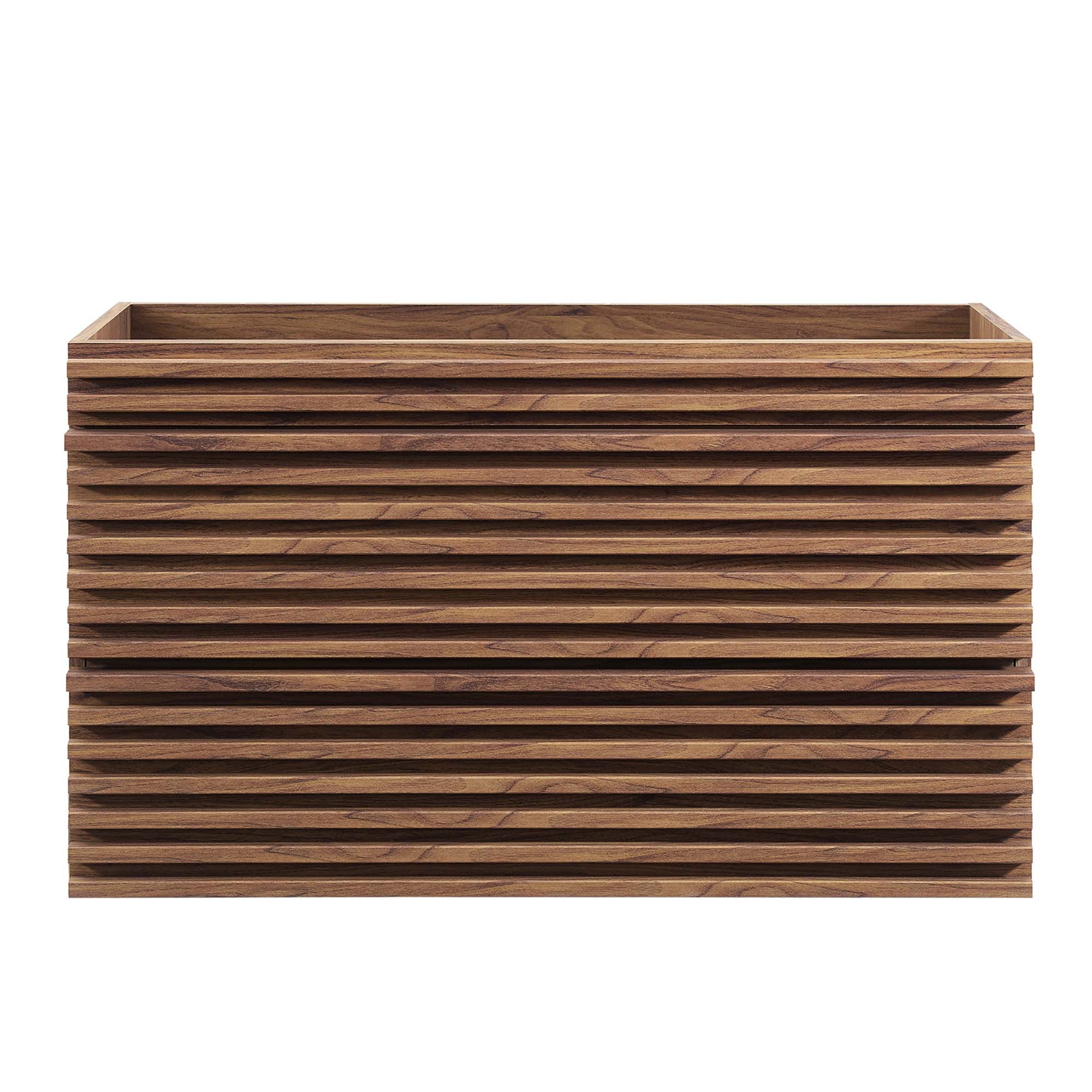 Render 36" Wall-Mount Bathroom Vanity Cabinet (Sink Basin Not Included) - Walnut