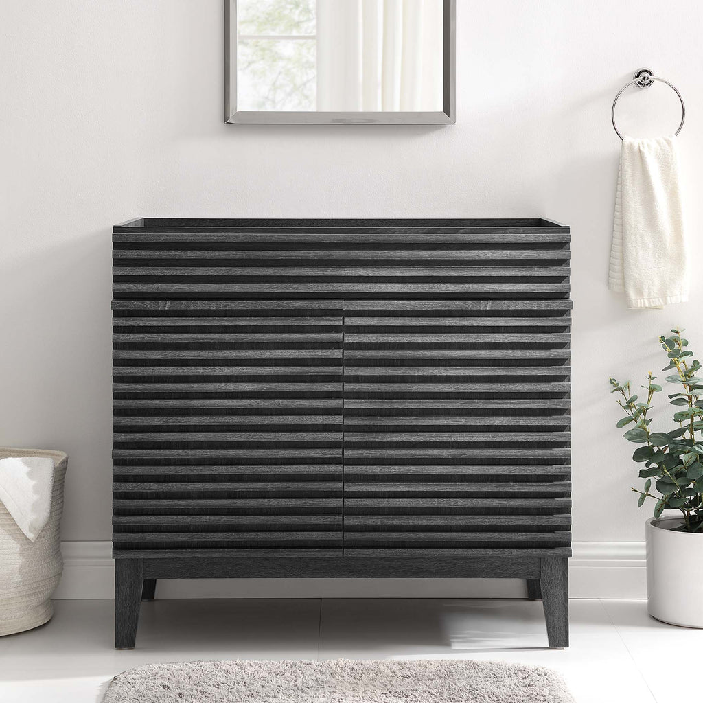 Render 36" Bathroom Vanity Cabinet - Charcoal