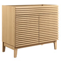 Render 36" Bathroom Vanity Cabinet - Oak