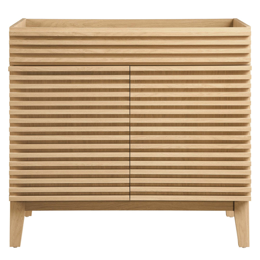 Render 36" Bathroom Vanity Cabinet - Oak