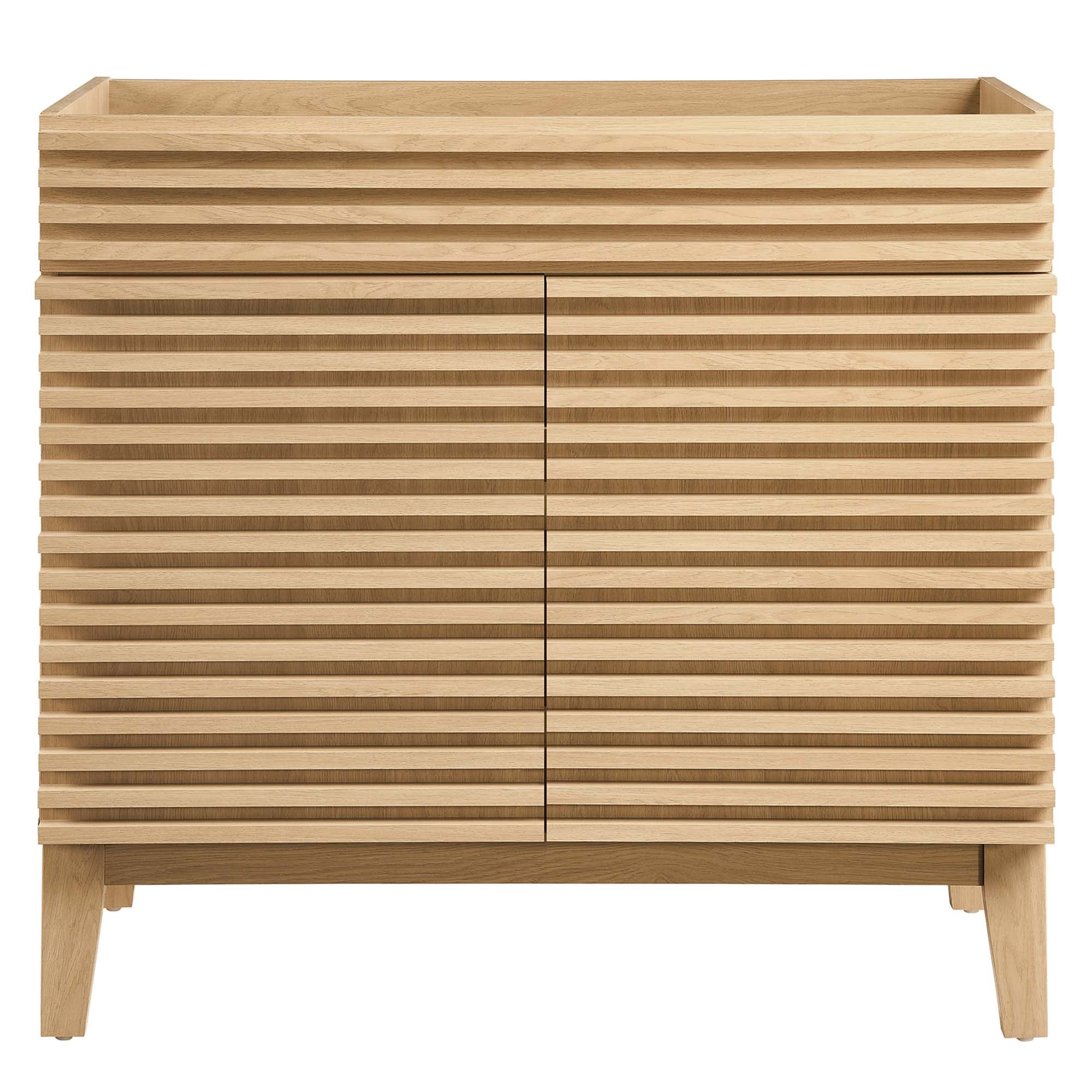 Render 36" Bathroom Vanity Cabinet - Oak