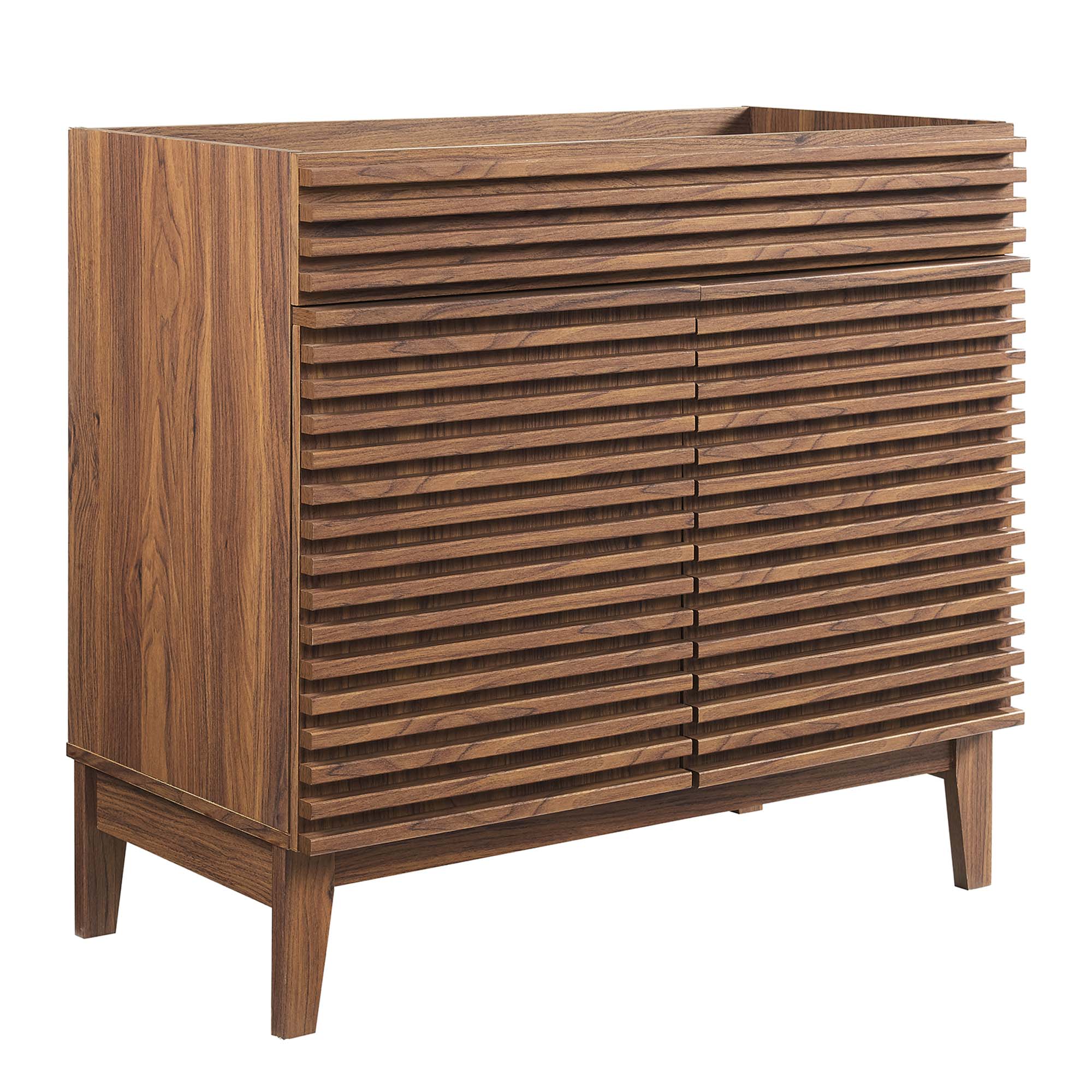 Render 36" Bathroom Vanity Cabinet - Walnut