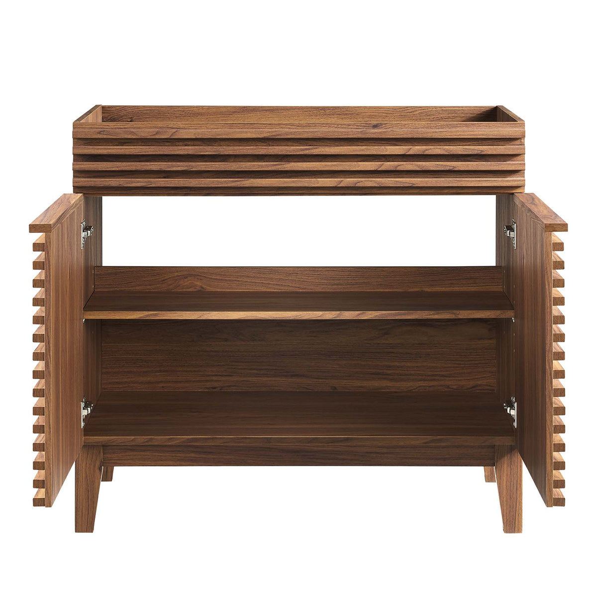 Render 36" Bathroom Vanity Cabinet - Walnut