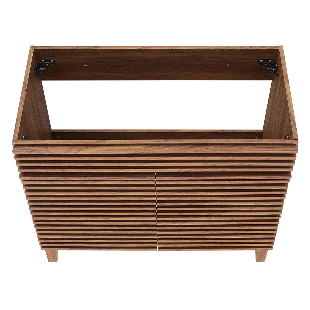Render 36" Bathroom Vanity Cabinet - Walnut