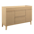 Render 48" Single Sink Compatible (not included) Bathroom Vanity Cabinet - Oak