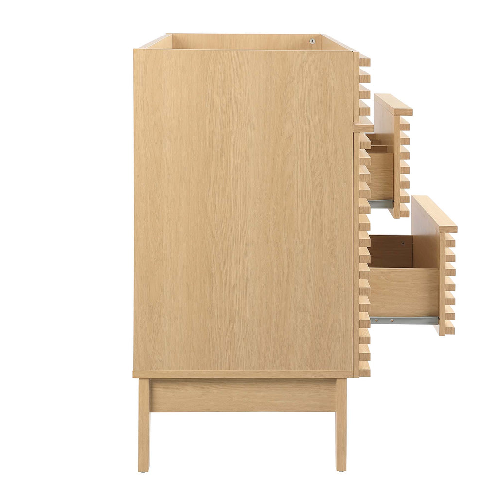 Render 48" Single Sink Compatible (not included) Bathroom Vanity Cabinet - Oak