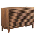 Render 48" Single Sink Compatible (not included) Bathroom Vanity Cabinet - Walnut