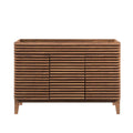 Render 48" Double Sink Compatible (Not Included) Bathroom Vanity Cabinet - Walnut