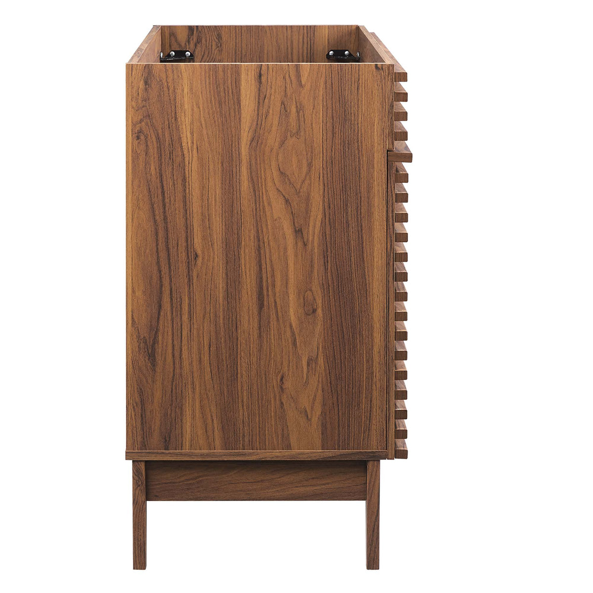 Render 48" Double Sink Compatible (Not Included) Bathroom Vanity Cabinet - Walnut