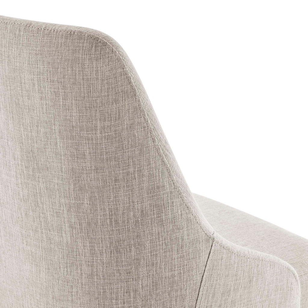 Designate Swivel Upholstered Office Chair - Black Beige