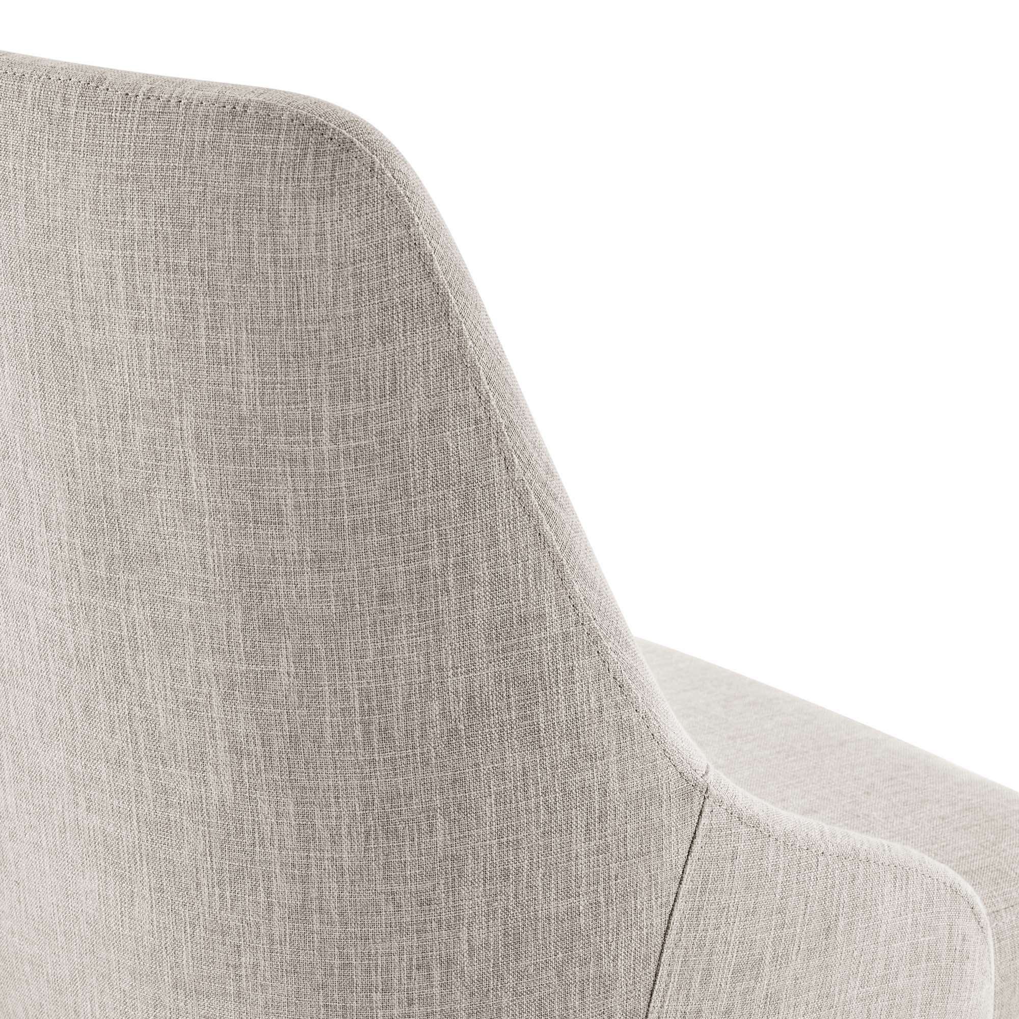 Designate Swivel Upholstered Office Chair - Black Beige