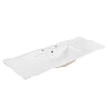 Cayman 48" Single Basin Bathroom Sink - White