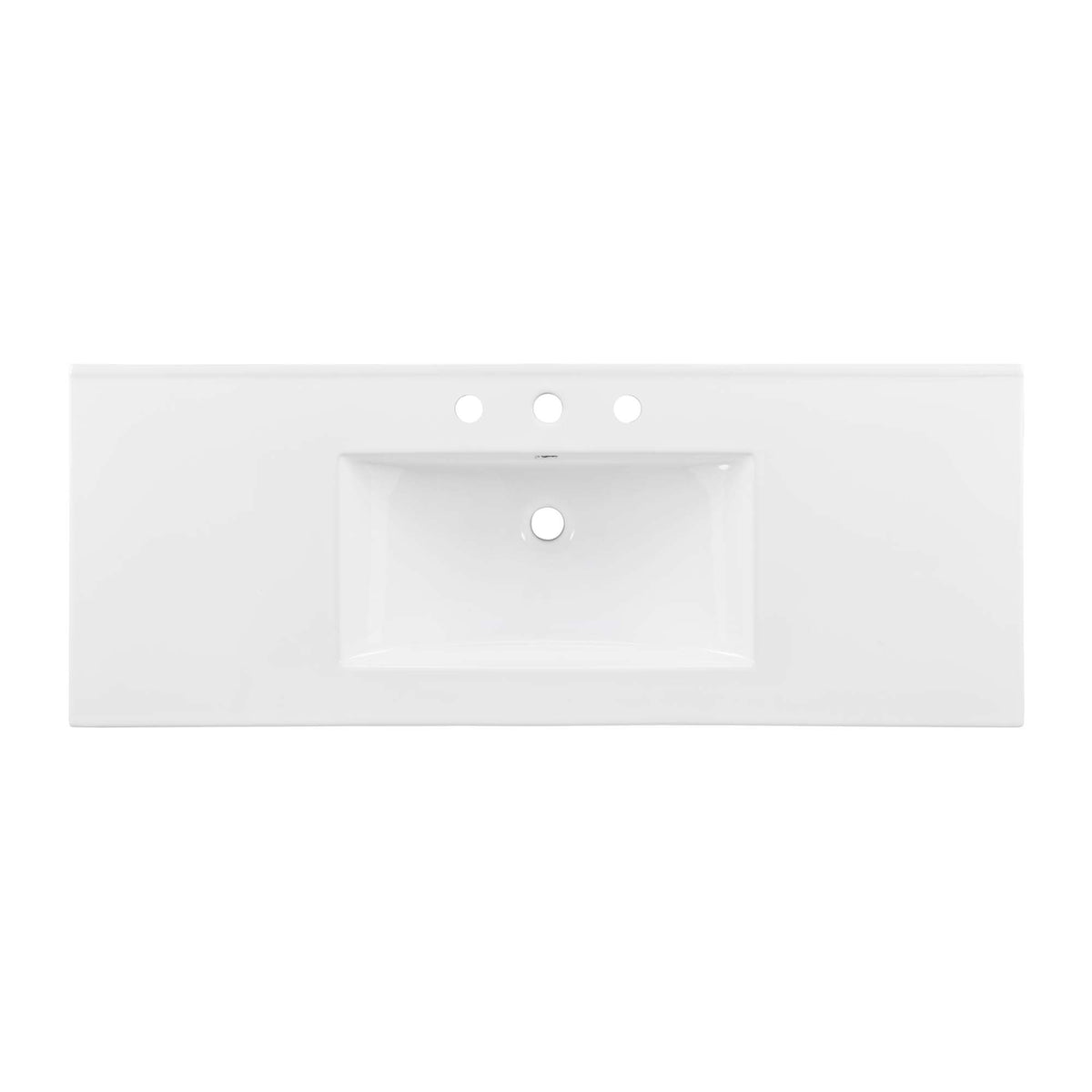 Cayman 48" Single Basin Bathroom Sink - White