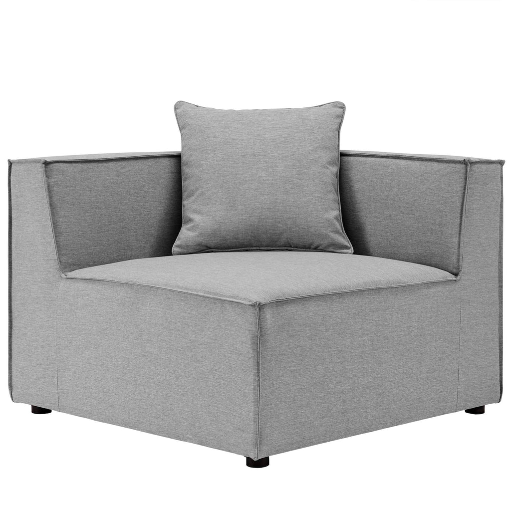 Saybrook 3-Piece Outdoor Patio Upholstered Sectional Sofa - Gray