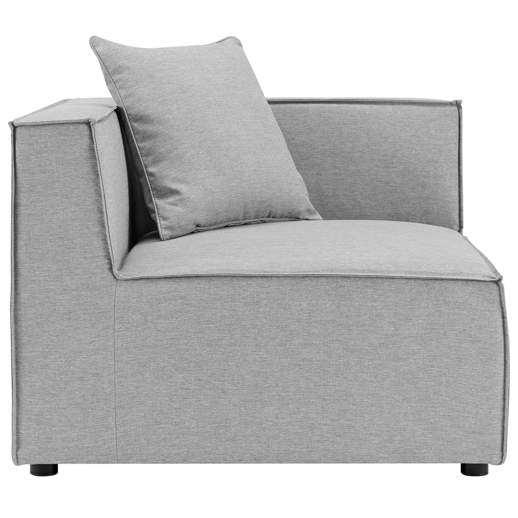 Saybrook 3-Piece Outdoor Patio Upholstered Sectional Sofa - Gray