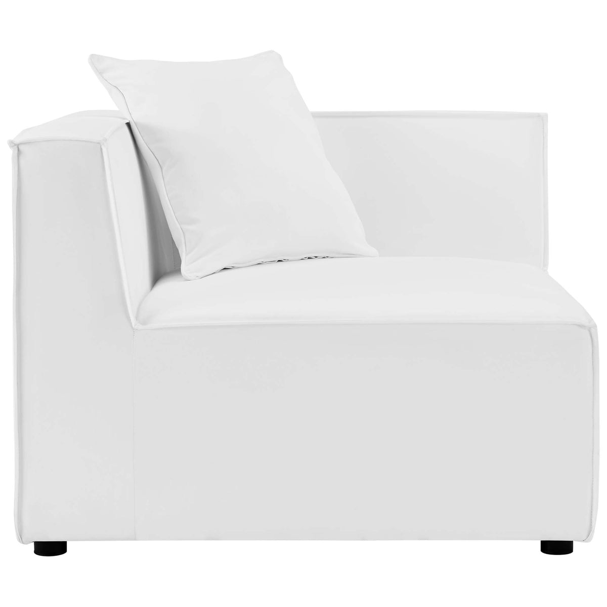 Saybrook 3-Piece Outdoor Patio Upholstered Sectional Sofa - White