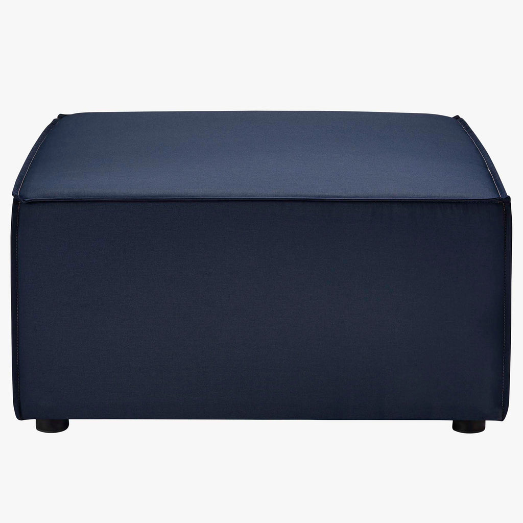 Saybrook 7-Piece Outdoor Patio Upholstered Sectional Sofa - Navy