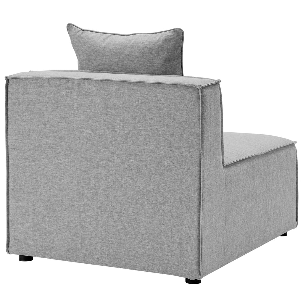 Saybrook 8-Piece Outdoor Patio Upholstered Sectional Sofa - Gray