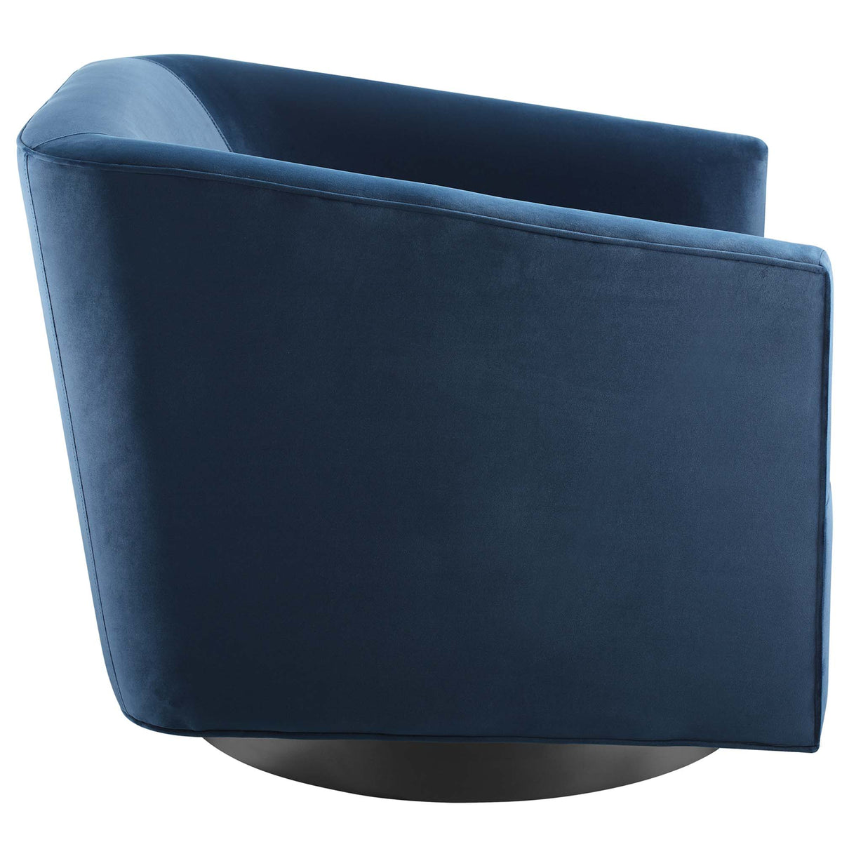 Twist Performance Velvet Swivel Chair Set of 2 - Midnight Blue