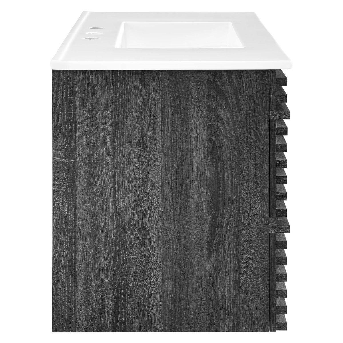 Render 36" Wall-Mount Bathroom Vanity - Charcoal White