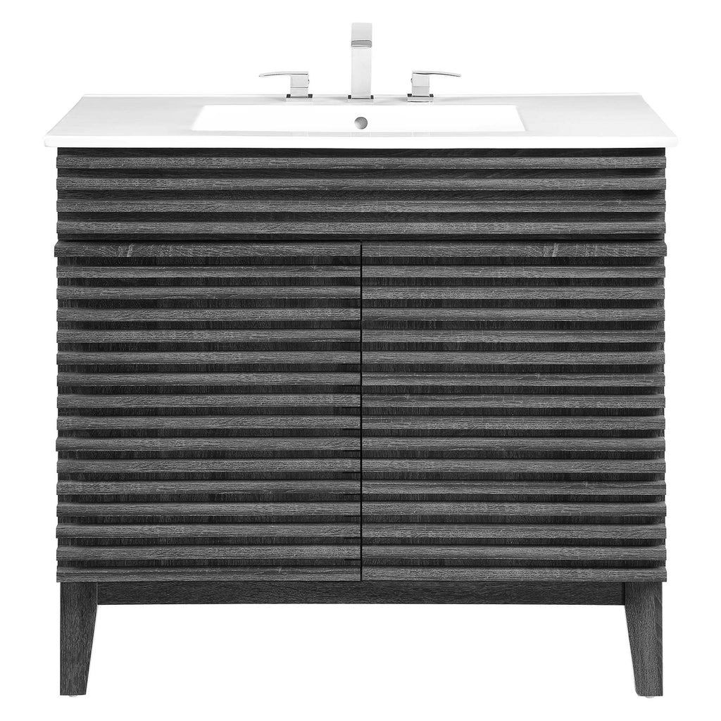 Render 36" Bathroom Vanity - Charcoal White