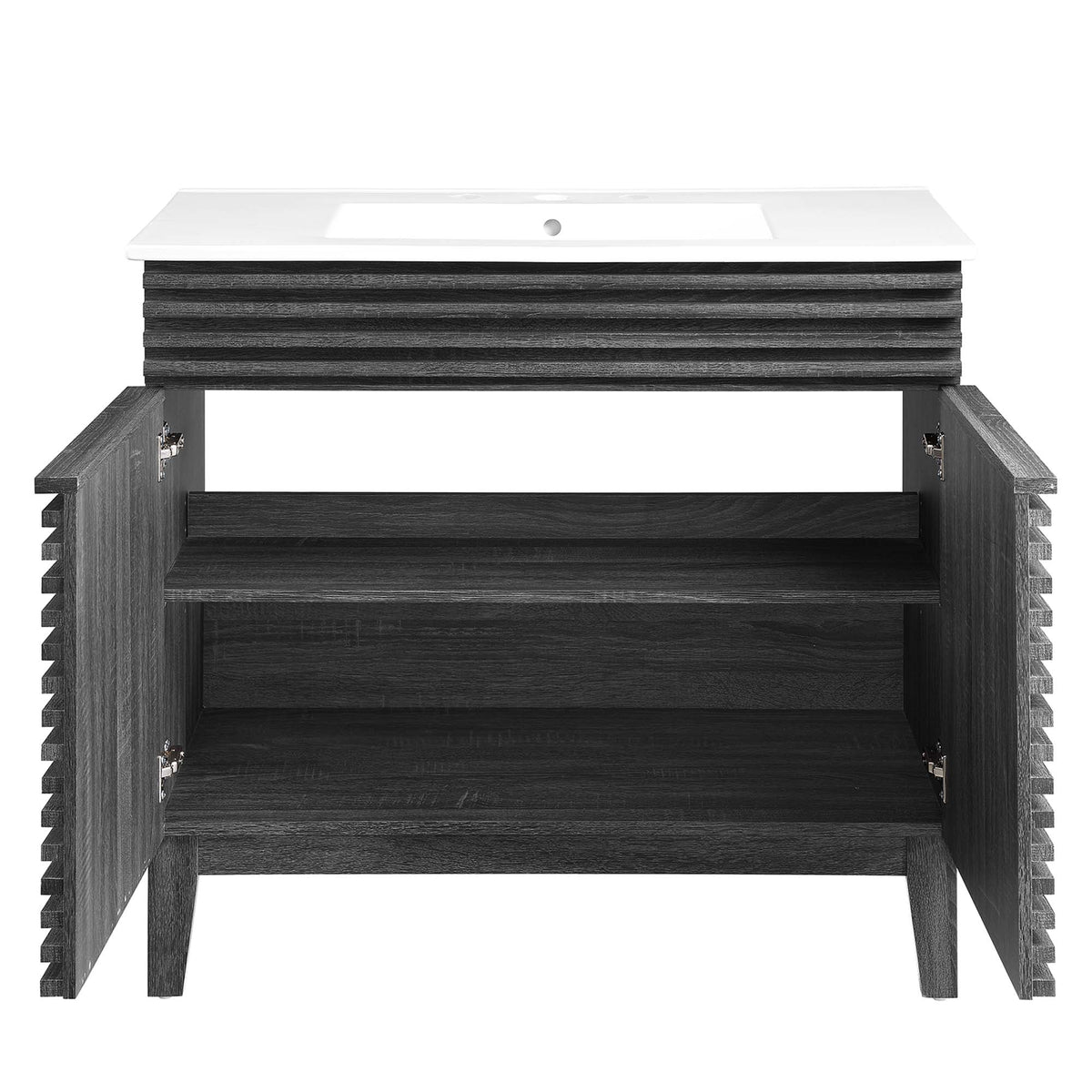 Render 36" Bathroom Vanity - Charcoal White