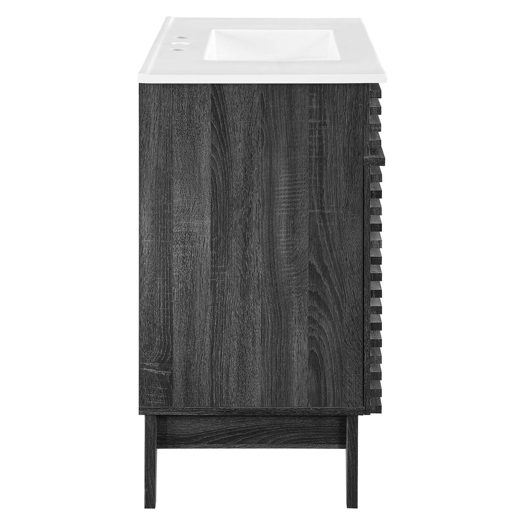 Render 36" Bathroom Vanity - Charcoal White