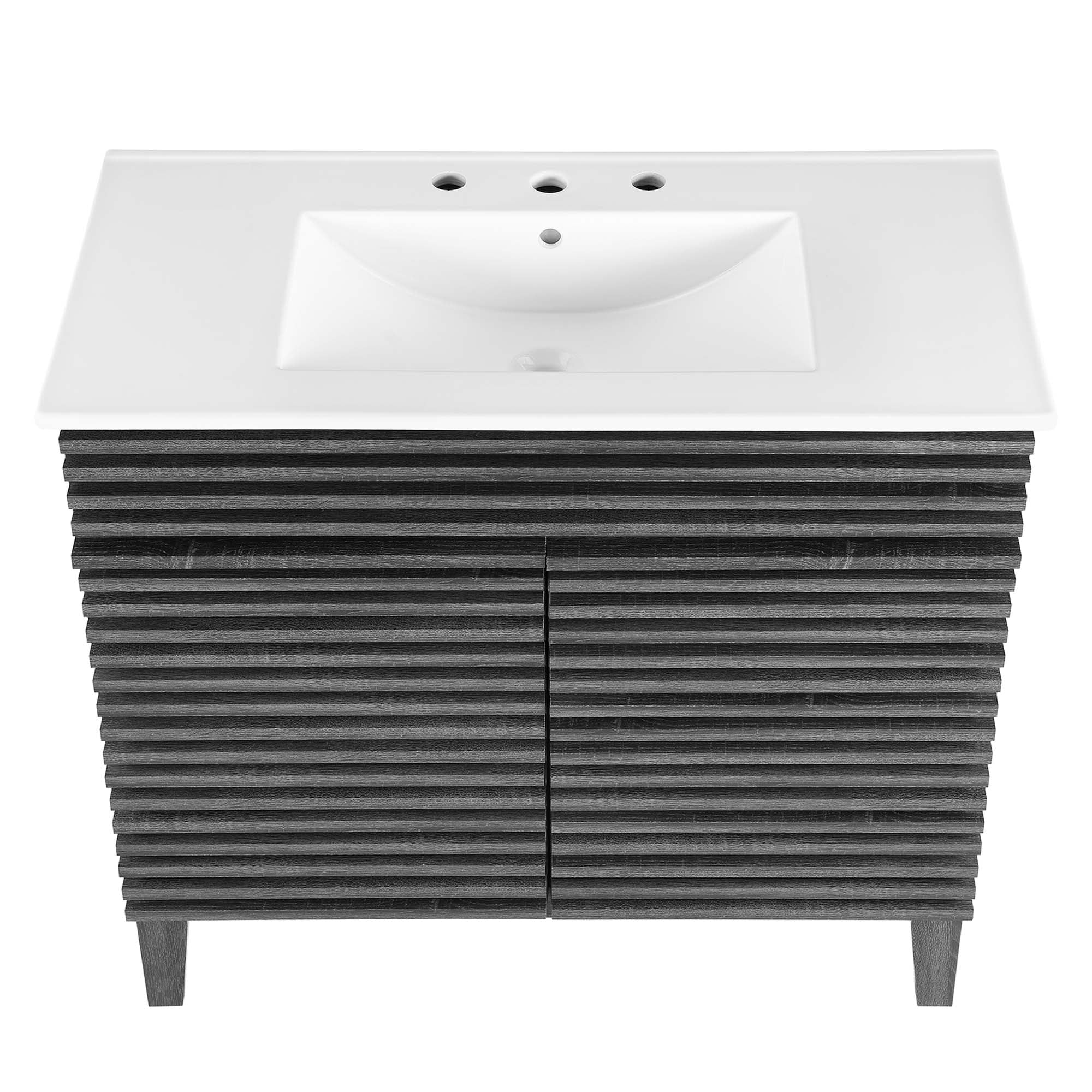 Render 36" Bathroom Vanity - Charcoal White