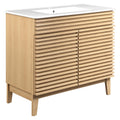 Render 36" Bathroom Vanity - Oak White