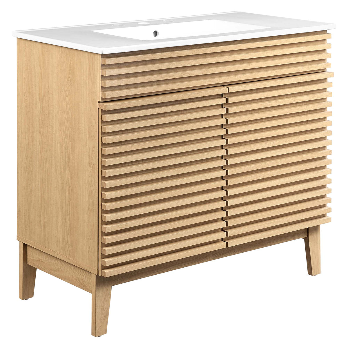 Render 36" Bathroom Vanity - Oak White